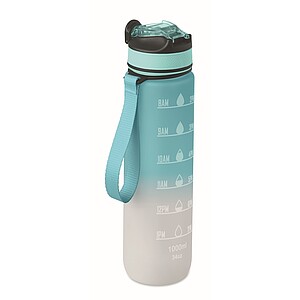 VAYANA Sportovní láhev na pití z recyklovaného plastu, 1000 ml, jemně modrá