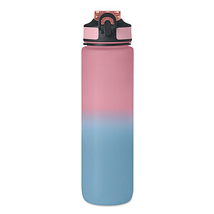 VAYANA Sportovní láhev na pití z recyklovaného plastu, 1000 ml, jemně růžová/jemně modrá