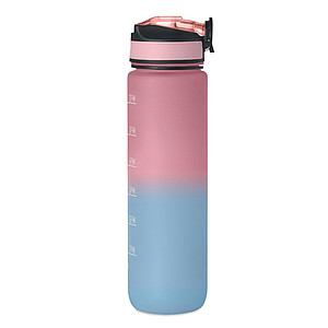 VAYANA Sportovní láhev na pití z recyklovaného plastu, 1000 ml, jemně růžová/jemně modrá