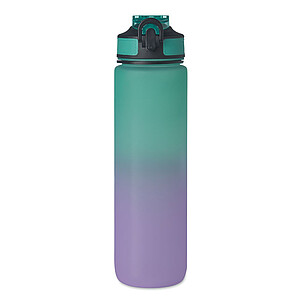 VAYANA Sportovní láhev na pití z recyklovaného plastu, 1000 ml, tyrkysová/fialová