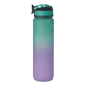 VAYANA Sportovní láhev na pití z recyklovaného plastu, 1000 ml, tyrkysová/fialová