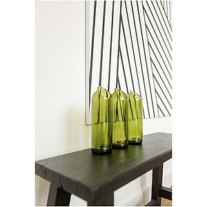 Váza ve tvaru láhve, zelená