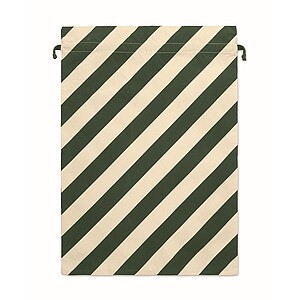 Velká bavlněná vánoční taška, zelená