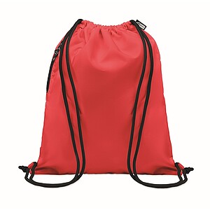 Velký stahovací vak 300D RPET, červená