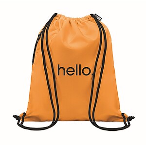 Velký stahovací vak 300D RPET, oranžová