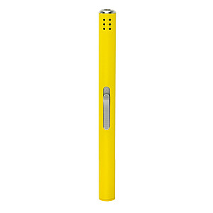 Zapalovač plnitelný plynem, pogumovaný, žlutá reklamní zapalovač