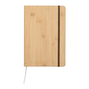 Zápisník A5 s dřevěným vzhledem, hnědá