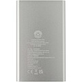 4000mAh powerbanka typu C z recyklovaného hliníku, stříbrný