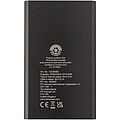 4000mAh powerbanka typu C z recyklovaného hliníku, tmavě šedá
