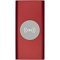 8000mAh bezdrátová powerbanka, červená