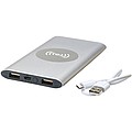 8000mAh bezdrátová powerbanka, stříbrná