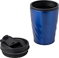 AKLAVIK Termohrnek s víčkem, kombinace nerez, plast, 325ml, modrý
