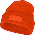Akrylová čepice Boreas protáhlého tvaru (beanie), tmavě oranžová