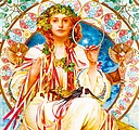 Alfons Mucha 2026, nástěnný kalendář