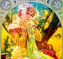 Alfons Mucha 2026, nástěnný kalendář