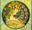 Alfons Mucha 2026, nástěnný kalendář