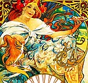 Alfons Mucha 2026, nástěnný kalendář