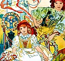 Alfons Mucha 2026, nástěnný kalendář