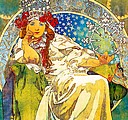 Alfons Mucha 2026, nástěnný kalendář