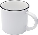 ARIKAN Keramický hrnek v retro stylu, 240 ml, bílá