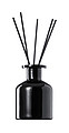 Aroma difuzér, 100ml parfému, 8 tyčinek, černá lahvička