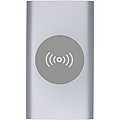 BAGATA Hliníková bezdrátová powerbanka s kapacitou 4000mAh, stříbrná