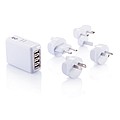 BERBES Cestovní USB rozbočovač do zásuvky se 4 USB porty