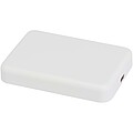 Bezdrátová magnetická powerbanka 5000 mAh 15W s 20W PD – vyrobeno z recyklovaného plastu, bílá