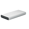 BRAHMA Hliníková powerbanka s kapacitou 10 000 mAh, stříbrná
