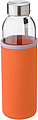 BUFALA Skleněná láhev na pití v neoprenovém rukávu, 500 ml, oranžová