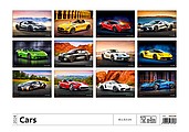 Cars 2026, nástěnný kalendář, prodloužená záda