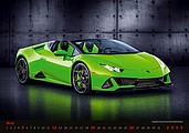 Cars 2026, nástěnný kalendář, prodloužená záda