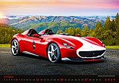 Cars 2026, nástěnný kalendář, prodloužená záda