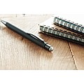 Černá hliníková propiska, vylaserované logo je stejné barvy jako stylus, modrá n., stříbrná
