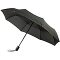 Černý skládací deštník s barevným kontrastem, průměr 96 cm černá/oranžová
