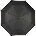 Černý skládací deštník s barevným kontrastem, průměr 96 cm černá/oranžová