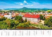 Česko mezi oblaky 2026, nástěnný kalendář, prodloužená záda