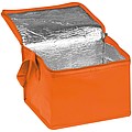 Chladící taška na 6 malých plechovek, netkaná textilie, oranžová