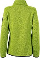 Dámská fleecová bunda James Nicholson knit fleece jacket women, jasně zelená/modrá, vel. S