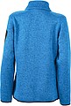 Dámská fleecová bunda James Nicholson knit fleece jacket women, královská modrá/červená, vel. L