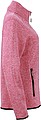 Dámská fleecová bunda James Nicholson knit fleece jacket women, růžová/bílá, vel. S