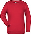 Dámská mikina James Nicholson sweatshirt women, červená, vel. L
