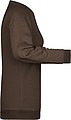 Dámská mikina James Nicholson sweatshirt women, hnědá, vel. XS