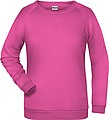 Dámská mikina James Nicholson sweatshirt women, růžová, vel. XS