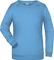 Dámská mikina James Nicholson sweatshirt women, sv. modrá, vel. XS