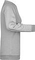 Dámská mikina James Nicholson sweatshirt women, tmavě šedý melír, vel. S