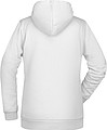 Dámská mikina s kapucí James Nicholson sweat hoodie women, bílá, vel. 3XL