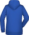 Dámská mikina s kapucí James Nicholson sweat hoodie women, královská modrá, vel. XS
