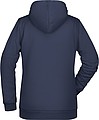 Dámská mikina s kapucí James Nicholson sweat hoodie women, námořní modrá, vel. M