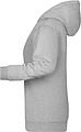 Dámská mikina s kapucí James Nicholson sweat hoodie women, tmavě šedý melír, vel. 3XL
